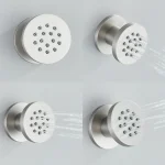 Pulvérisateur de Luxe en Laiton pour le Corps, Douche Ronde, SPA, Jets de Énergie Dissimulés, Accessoires de Tête