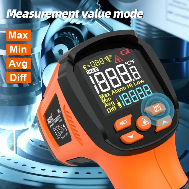 50 ° C~1600 ° C thermomètre infrarouge sans contact… – vue 4