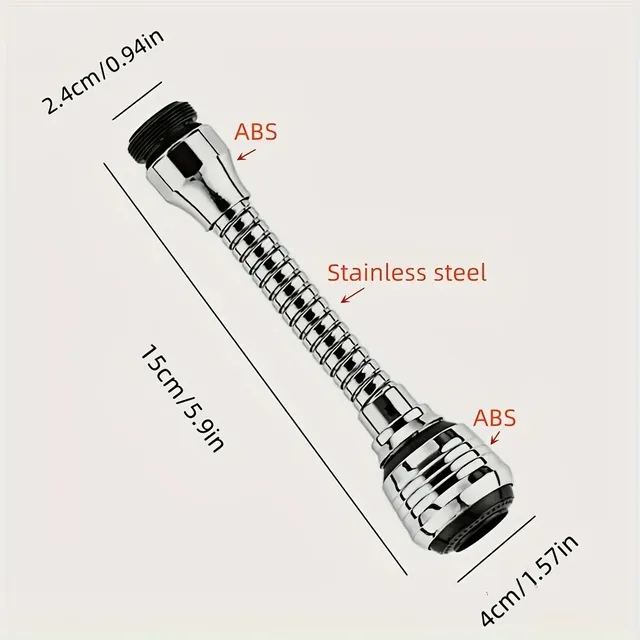 360 ° Buse de robinet de cuisine rotative – vue 4