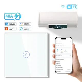 40A Tuya maison intelligente WiFi chauffe-eau climatiseur bouton…
