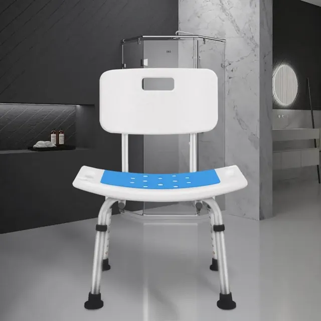 Coussin siège bain EVA antidérapant bleu adhésif dessous… – vue 3