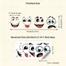 4 autocollants en PVC en forme de visage de dessin animé – vue 6