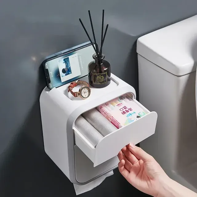 Porte-papier hygiénique sans perceuse – vue 3