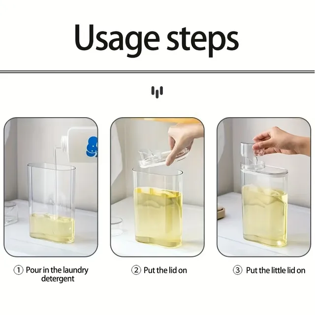 Distributeur de détergent à lessive avec couvercle doseur – vue 5