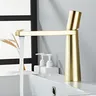 Mitigeur lavabo monocommande laiton massif noir mat doré… – vue 2