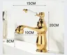 Robinet de lavabo doré – vue 6