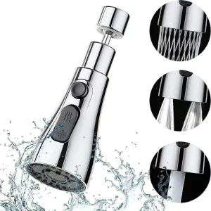 Robinet de cuisine Flexible 3 en 1, mitigeur d&rsquo;évier, tête de pulvérisation galvanisée, robinet d&rsquo;eau filtrée, robinet d&rsquo;eau remplaçable noir