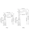 Robinet de lavabo en or – vue 3
