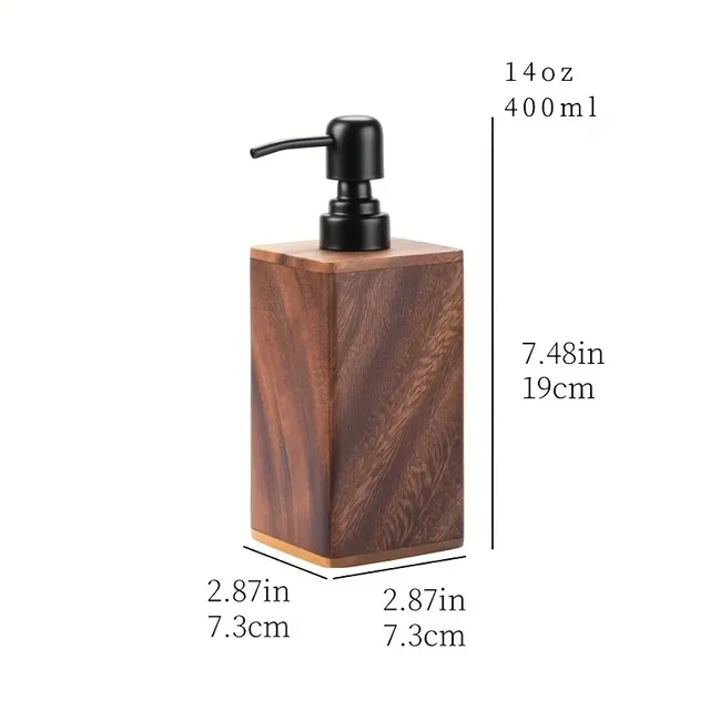 Distributeur de savon en bois élégant – vue 4