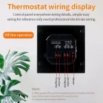 Thermostat de régulateur de température intelligent, écran tactile LCD 16A, 85-265V, contrôle du chauffage électrique, maison intelligente MH1828A