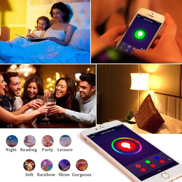 Ampoule LED intelligente WiFi E27 7W équivalent 60W RGB… – vue 6