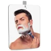 Miroir de douche en acrylique avec aspiration murale, 1 pièce, pour hommes, rasage, femmes, maquillage, Portable, voyage, accessoires de salle de bains, nouveau