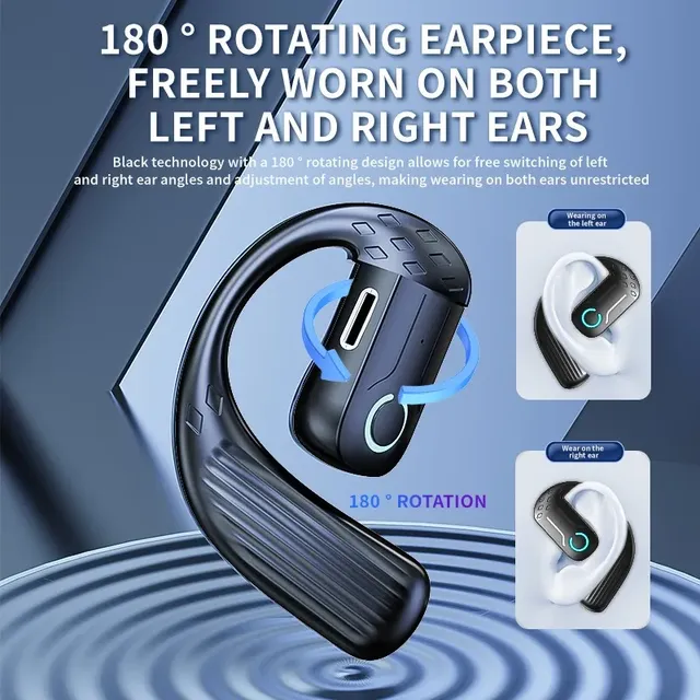 Écouteur sans fil ouvert Bluetooth 5.4 180 ° Casque… – vue 3