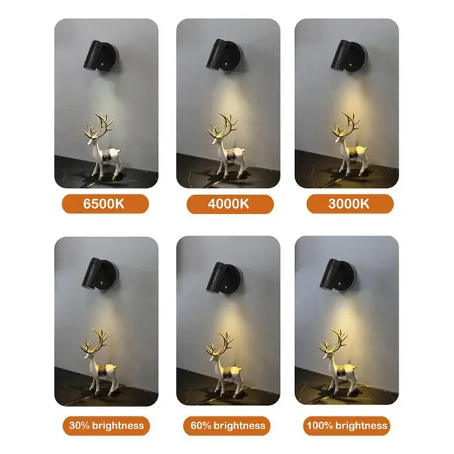 Télécommande intelligente et applique murale LED USB… – vue 3