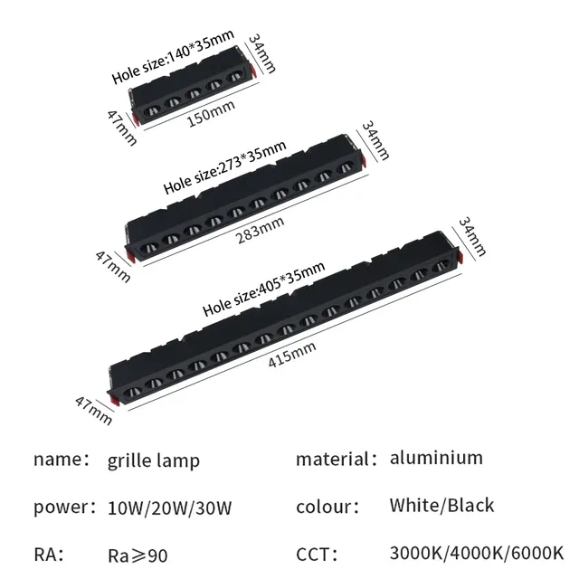 Plafonniers LED à intensité variable COB downlights… – vue 2