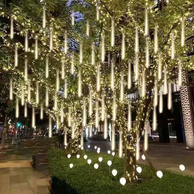 Guirlande lumineuse LED en forme de pluie de météores