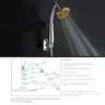 Pommeau douche ronde réglable pluie haute pression… – vue 4