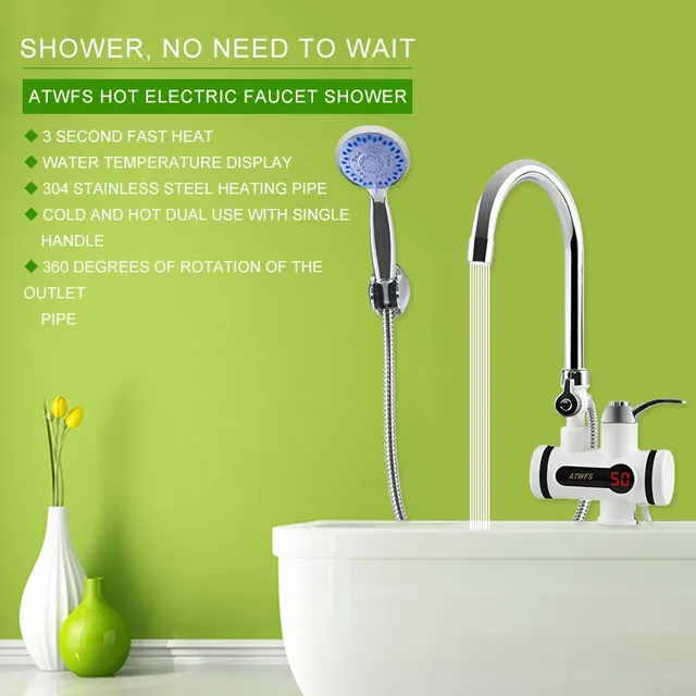 ATWFS 3000W chauffe-eau sans réservoir robinet douche… – vue 4