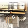 Support organisateur suspendu de cuisine avec crochets… – vue 3