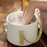 Baignoire de trempage pliable pour pieds, bassin isolé pour voyage/maison, seau de Spa Portable avec poignées, 1 pièce |   Pas de pouvoir, sans odeur