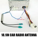 Adaptateur d&rsquo;antenne d&rsquo;autoradio pour Audi, câble audio AM/FM, adaptateur de convertisseur d&rsquo;antenne aérienne Fakra-Din, amplificateur de signal, touristes