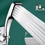 Pommeau de douche pressurisé à 300 trous, carré, économie d&rsquo;eau, buse de pulvérisation de pluie, accessoires de salle de bains