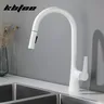 Robinet de cuisine extractible blanc – vue 3