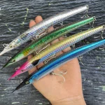 182mm 65g crayon coulant lourd leurre pêche en mer thon longue fonte artificielle en plastique dur appât Sickbaits bar Swimbait attirail