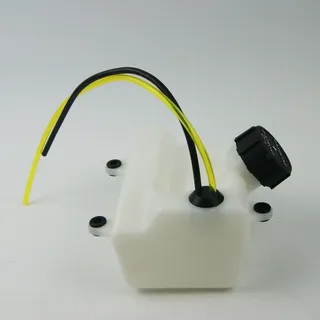 Réservoir carburant plastique blanc bouchon noir fileté tuyaux…