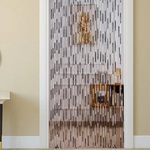 100×200 cm décor à la maison perle chaîne rideau panneaux porte mouche écran chambre diviseur gland rideau hôtel Salon de mariage décor rideaux