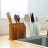 Organisateur ustensiles cuisine rotin tressé plastique… – vue 4