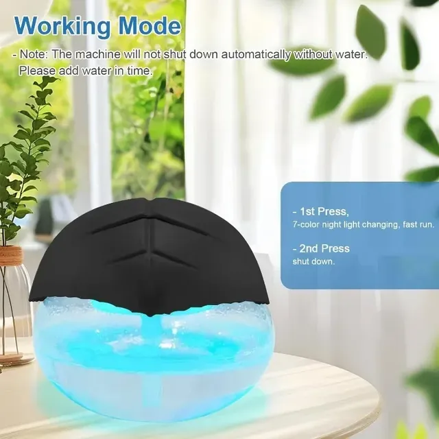 Purificateur air ultrasonique humidification 1000ml… – vue 6