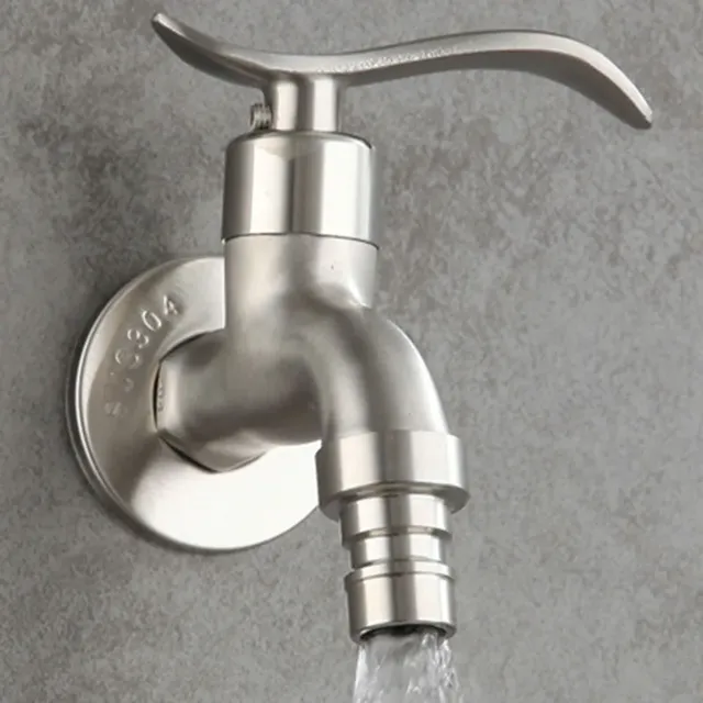 304 robinet de jardin en acier inoxydable mural brossé… – vue 5