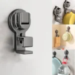 Crochet à Ventouse Mural en Plastique pour Lavabo de Salle de Bain, Support de Rangement, Gain de Place, Nouvelle Collection