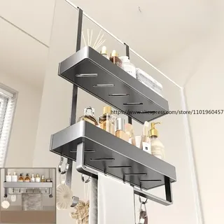 Étagère douche suspendue deux niveaux organisateur salle bain…