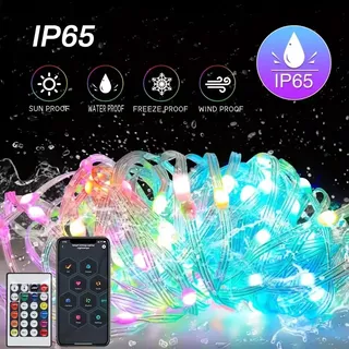 WS2812B LED chaîne lumière intelligente Bluetooth télécommande RGBIC…