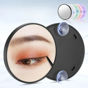 Miroir rond populaire grossissement 5x/10x/15x avec ventouse miroir grossissant points noirs pour salle de bain maquillage Portable Miroir rond populaire grossissement 5x/10x/15x avec ventouse miroir grossissant points noirs pour salle de bain maquillage Portable