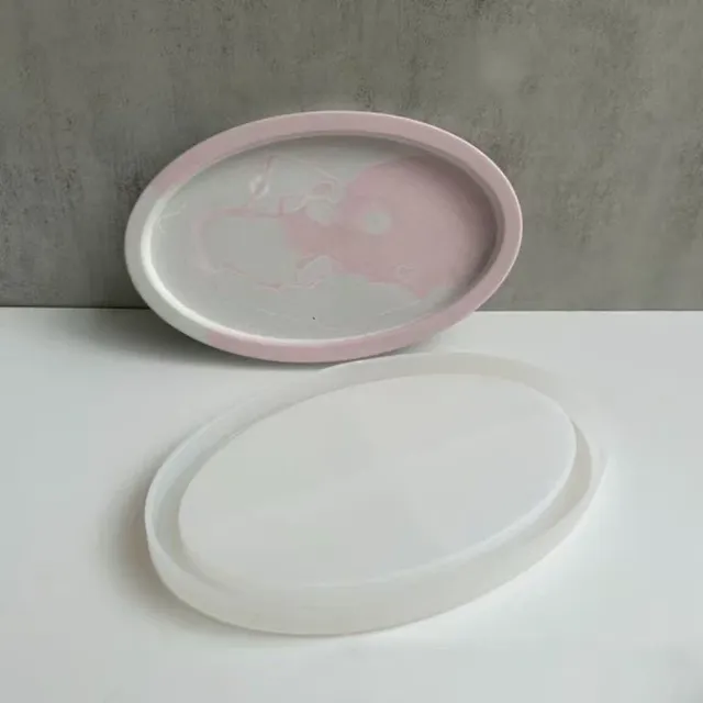 Moule de dessous de verre ovale en Silicone – vue 5