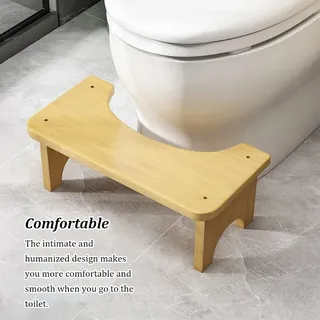 Tabouret de toilette en bambou