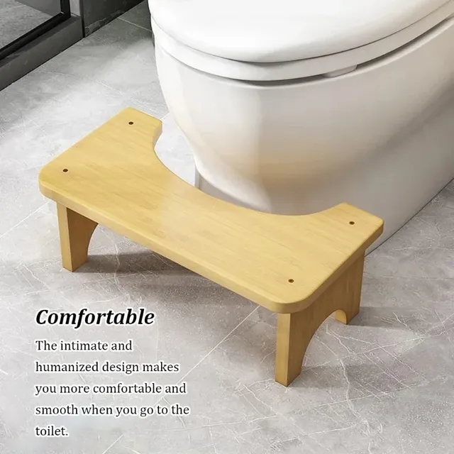 Tabouret de toilette en bambou