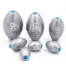 Plombs pêche olive ovoïde gris mat marquage gravé… – vue 1