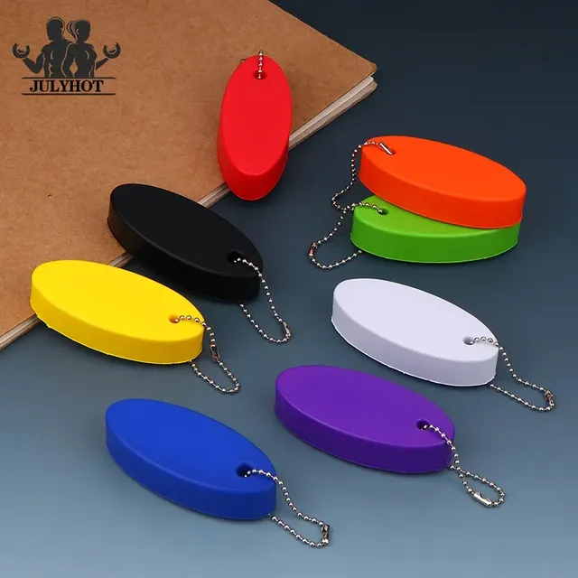 Porte-clés flottant ovale en mousse