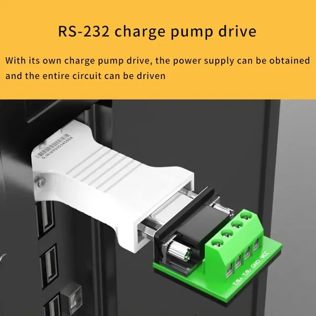 Convertisseur série RS232 RS485 industriel passif… – vue 3