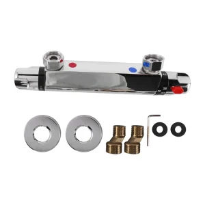 Douche thermostatique moderne pour centre commercial, barre thermostatique, robinet anti-brûlure, robinet d&rsquo;eau chaude et froide, température constante C