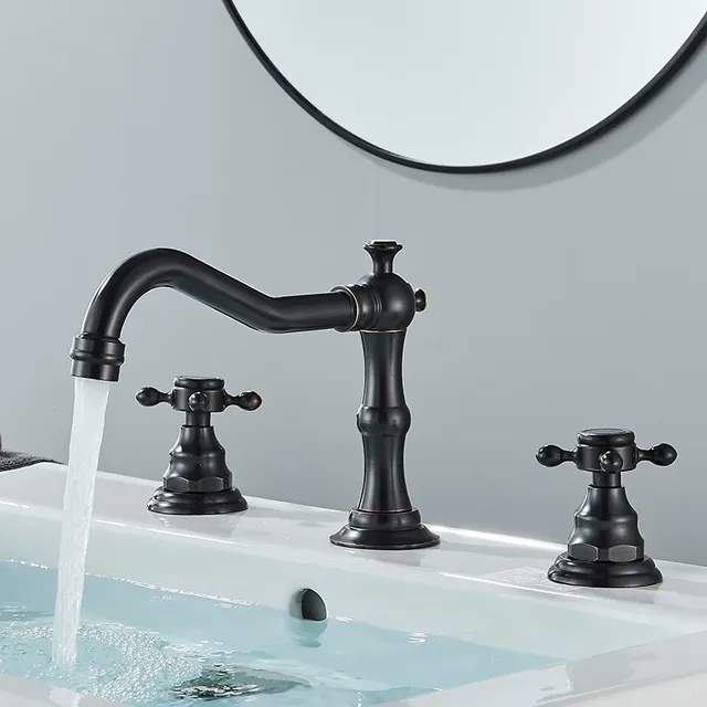Robinet de salle de bains en laiton Antique – vue 6