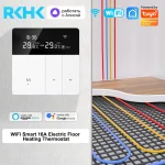 Tuya-Télécommande de température WiFi intelligente, thermostat de chauffage au sol électrique, écran LCD 16A, fonctionne avec Google Home et Alexa