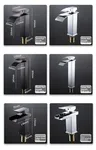 Robinet de lavabo cascade noir mat – vue 7