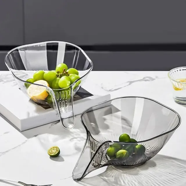 Panier égouttoir passoire bol transparent rigide… – vue 3