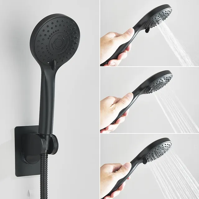Pommeau de douche à haute pression noir/douche à main… – vue 3