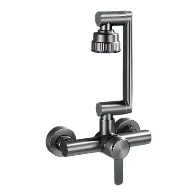 Robinet de cuisine mural en acier inoxydable – vue 5